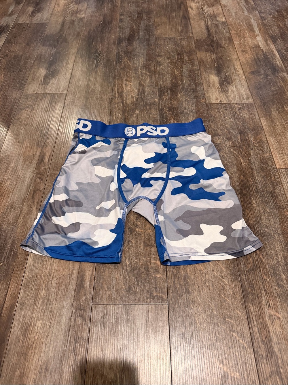 PSD Blue & Gray Camo Boxer Briefs
